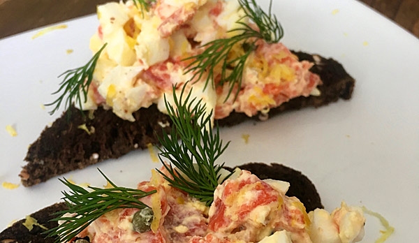 Summery Nova Lox Egg Salad